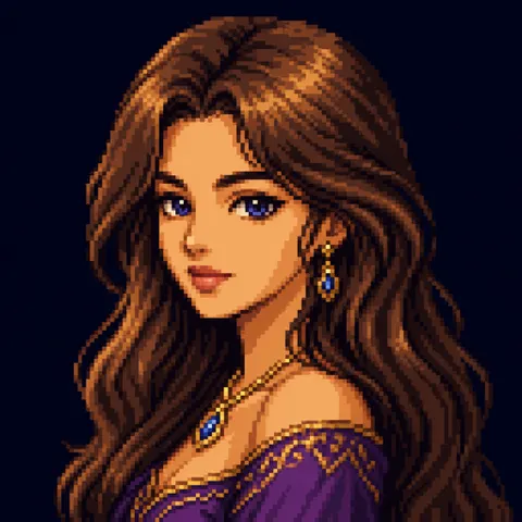 Pixel art AI art style example